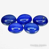 Real, 100% natural Afghan royal blue lapis lazuli gemstone 5pcs 3.07ct - opaque