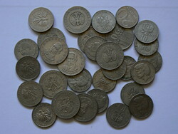 A collection of 30 Polish mixed coins in one