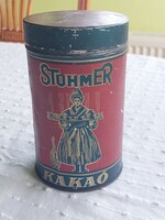 Metal box with lid. Stühmer cocoa, 1930s-40s