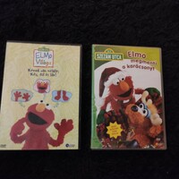 Sesame Street-Elmo 2 DVDs in one price/package Elmo saves Christmas + there are two of them: hands, ears and