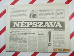 Régi retro újság - Népszava - 1993. január 12.  - A Magyar Szakszervezetek Lapja