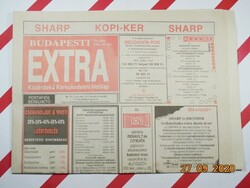 Old retro newspaper - Budapest extra - Week 42 of 1991