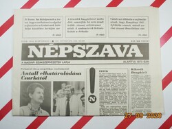 Régi retro újság - Népszava - 1992. szeptember 1.  - A Magyar Szakszervezetek Lapja