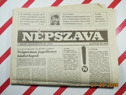 Régi retro újság - Népszava - 1991. október 9.  - A Magyar Szakszervezetek Lapja