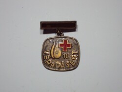 Retro 10 blood donation badge badge