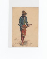 Művészi képeslap, Cigány prímás 1901