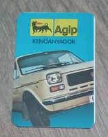 AGIP KÁRTYANAPTÁR FIAT 127