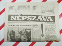 Régi retro újság - Népszava - 1993. március 25.  - A Magyar Szakszervezetek Lapja