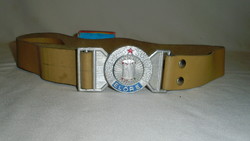 Retro drum leather belt 