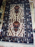 Régi, kézi, gyapjú nomád szőnyeg
