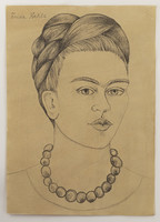 Frida Kahlo drawing with certification
