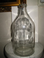 Régi hitelesített  tejes üveg   TELJESTEJ   , 2 literes   28 cm magas