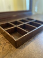 Fából készült asztali tároló rekesz