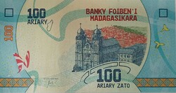 Madagaszkár 100 ariary, 2017, UNC bankjegy!