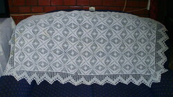 Old dresser tablecloth - hand crocheted