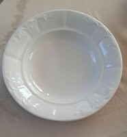 Zsolnay Vastag fehér kő porcelán tányérok  2db