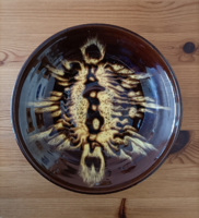 Dekoratív Városlődi kerámia tányér