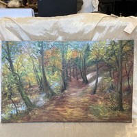 Forest landscape, painting
