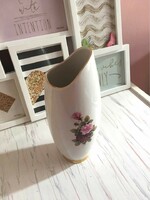 Különleges formájú Hollóházi porcelán váza