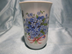 Beautiful forget-me-not Bavarian porcelain cup - even for Valentine's Day