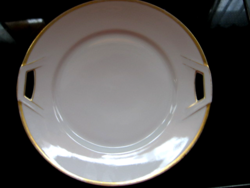 Fürstenberg tray with handles, bowl, white-gold