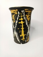 A rare, extra good vase by Lívia Gorka. 17*12cm, flawless.
