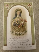Saint Teresa, hope postcard.