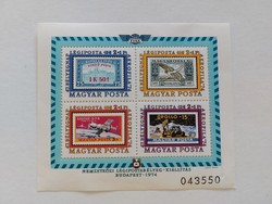 Old stamp block international airmail stamp exhibition budapest 1974