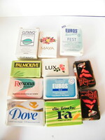 Vintage mini (20-40 gramm) szappanok (11 db Fa, Nivea, Lux, Palmolive...)