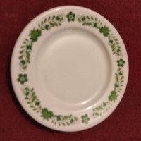 Alföldi porcelán tányér zöld magyaros süteményes, desszertes