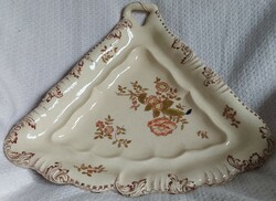 Ignác Fischer antique triangular serving bowl specialty (1892-1906) 2/11