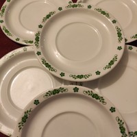 Alföldi porcelán tányér szett, 6db-os, zöld magyaros