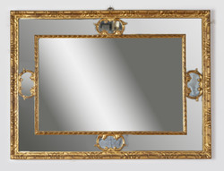 French mirror with gilded wooden frame