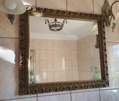 Florentine picture frame, mirror frame, with mirror