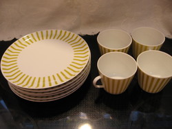 Museum rarity from the 60's, melitta zurich, design jupp ernst coffee, tea cup and plate