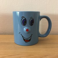 Light blue cheerful mug