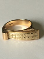 Dekoratív, 14K art deco női aranygyűrű, 8,00 g