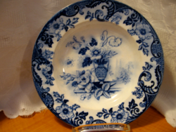 Antique august nowotny altrohlau karlsbad kobakt blue rose wall plate