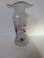 Antique Art Nouveau iridescent glass vase Palme könig