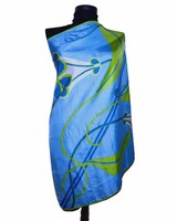 Original elna vess hellwig designed silk scarf 80x80cm (2640)