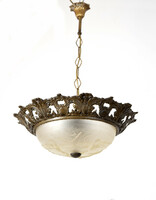 A small ceiling chandelier with a bird's eye