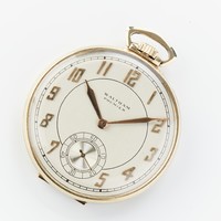 NAGYON RITKA ,ART-DECO, ANTIK WALTHAM ~PREMIER ~  14 K ARANY ZSEBÓRA 1941