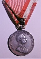 Háborús  kitüntetés Ferenc J.bronz vitézségi HADIFÉM moere hadi szalaggal T2