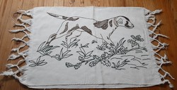 Embroidered vizsla dog pattern pillow cover, decorative pillow