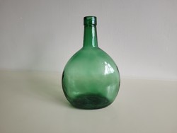 Old 2 liter green dark green ham bottle vintage wine bottle glass bottle