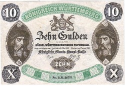 Német államok 10 gulden 1858 REPLIKA
