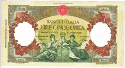 Italy 5000 lira 1947 replica