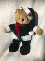 A teddy bear in a Christmas mood
