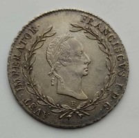 Ferenc II (I) 1830 B 20 krajcár Habsburg-Ház Körmöcbánya