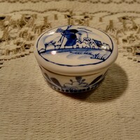 Vintage Delft Ramsel  porcelán dobozka.